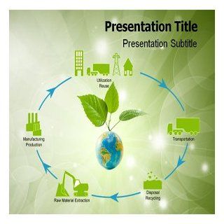 Product Life Cycle Green PowerPoint Template   Product Life Cycle Green PPT Templates   Templates on Product Life Cycle Green: Software