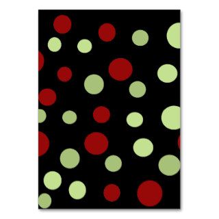 Artistic Retro Dots Spots Red Green Yellow Business Card Template
