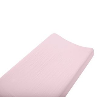 Aden & Anais solid pink changing pad cover