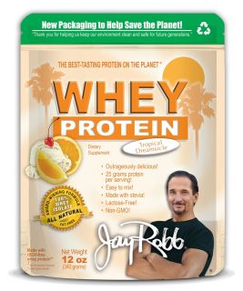 Jay Robb   Whey Protein Isolate Powder Tropical Dreamsicle   12 oz.