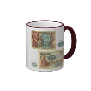 Soviet Union Banknote 100 Ruble Coffee Mug