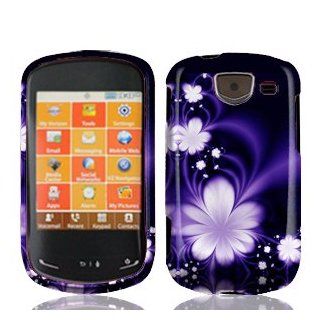 EC Blue Flower Hard Faceplate Cover Phone Case for Samsung Brightside U380: Cell Phones & Accessories