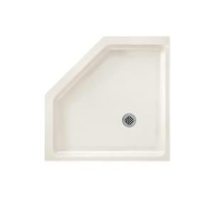 Swanstone Neo Angle 36 in. x 36 in. Solid Surface Single Threshold Shower Floor in Bisque SN00036MD.018