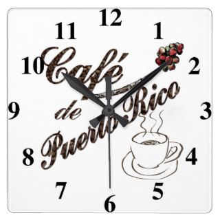 Cafe de Puerto Rico Wall Clock