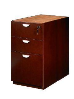 Wood Veneer 3 Drawer Pedestal for Credenza or Return KHA186 : Office Desks : Office Products