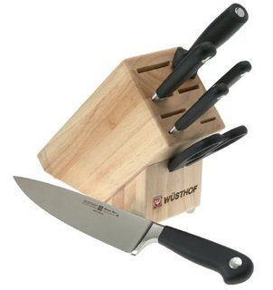 Wusthof Grand Prix 7 Piece Knife Block Set: Kitchen & Dining