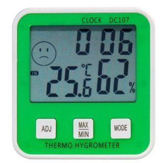 DC 107 Household Multifunctional Digital Clock, Temperature & Humidity Meter Thermometer and hygrometer : Time Clocks : Electronics