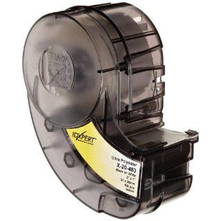 Brady X 20 483 IDXPERT 1" Height, 2" Width, B 483 Ultra Aggressive Polyester, Black On White Color Label (100 Per Cartridge): Industrial & Scientific