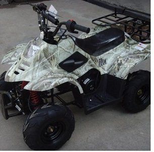 Peace Powersports TPATV501 WHITE LEAF CAMO 110cc Automatic 4 Stroke 2WD Chain Driven ATV: Everything Else