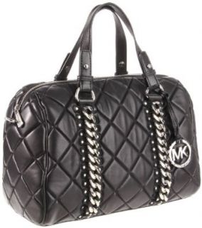 MICHAEL Michael Kors Id Chain Quilted Satchel,Black,one size: Shoes