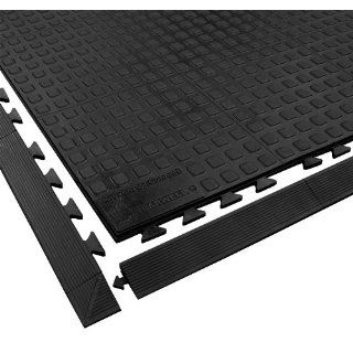 Wearwell Urethane 502 Rejuvenator Connect Anti Fatigue Ramp, Male, for Dry Heavy Duty Industrial Areas, 2" Width x 39" Length x 5/8" Thickness, Black: Industrial & Scientific