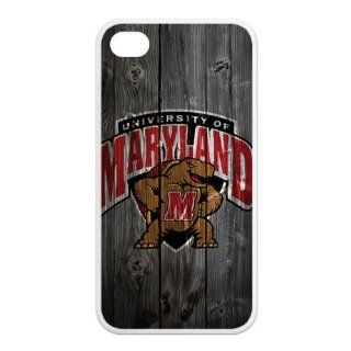 Maryland Terrapins NCAA Logo Stylish Printing Apple iPhone 4 4G 4S TPU DIY Cover Custom Case 502_01 Cell Phones & Accessories