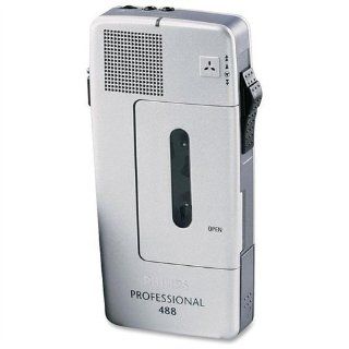 Pocket Memo 488 Slide Switch Minicassette Voice Recorder : Microcassette Recorders : MP3 Players & Accessories