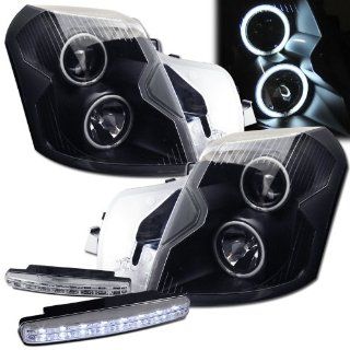 2004 Cadillac Cts Ccfl Halo Projector Headlights + 8 Led Fog Bumper Light: Automotive