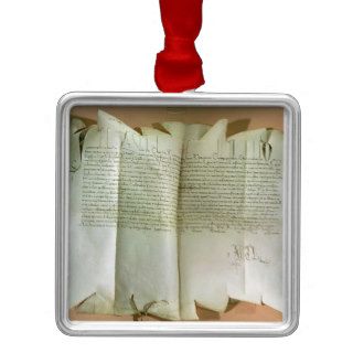 Papal bull of Innocent VIII (1432 92) appointing T Christmas Tree Ornaments