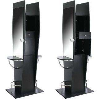 Double Sided Salon Styling Station Beauty Equipment WS 20BLK: Beauty