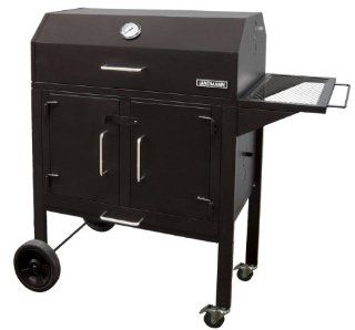 Landmann 590131 Black Dog 28 BBQ Charcoal Grill, 506 Square Inch, Black  Freestanding Grills  Patio, Lawn & Garden