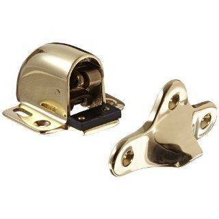Rockwood 491.3 Brass Floor Mount Automatic Door Holder with Stop, Polished Clear Coated Finish, 1/2" or Less Door to Floor Clearance, Includes Fasteners for Use with Solid Wood Doors and Wood Floors Pull Handles