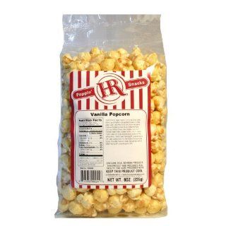 HR Poppin' Snacks French Vanilla Popcorn : Popped Popcorn : Grocery & Gourmet Food