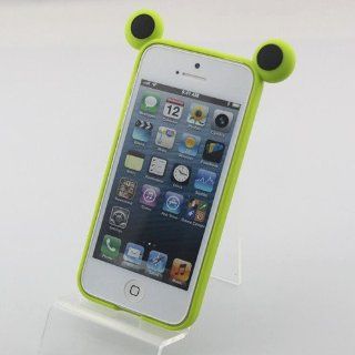 Big Dragonfly Candy Color Series Mouse Premium Bumper Frame Case Cover for Apple Iphone 5 5g Retail Packing Green: Cell Phones & Accessories