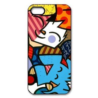 Romeo Romero Britto Cat and Dog Protective PC Hard Plastic Apple iPhone 5 5s Case Cover,Top iPhone 5 5s Case from Good luck to: Cell Phones & Accessories