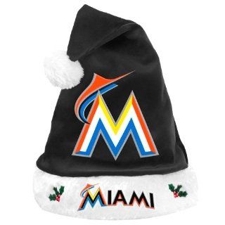 Miami Marlins 2012 Team Logo Plush Santa Hat : Sports Fan Novelty Headwear : Sports & Outdoors