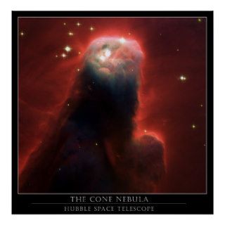 The Cone Nebula    Hubble Telescope Posters