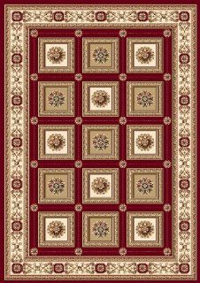 Home Dynamix Regency 8339 200 Polypropylene 7 Feet 10 Inch by 10 Feet 2 Inch Area Rug, Red  