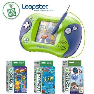 Leapfrog 21155 Leapster 2 Green Handheld With Three Games Bundle: Toys & Games