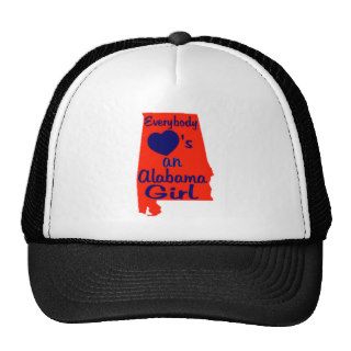 Everybody Loves an Alabama Girl Orange and Navy Hats