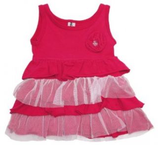 Mignone Toddler Girls Corsage Party Dress 2Y pink: Clothing