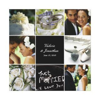 Wedding Collage Wrapped Canvas Gallery Wrapped Canvas