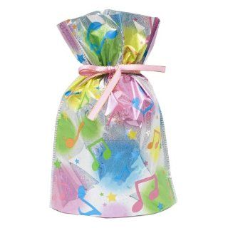Gift Mate 21005 9 9 Piece Drawstring Gift Bags, Small, Musical Notes   Gift Wrap Bags