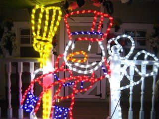 LED rope lights; Snowman Waving LED rope light motif; Christmas LED lights: Home Improvement