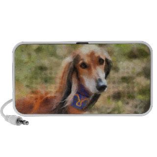 Saluki Dog Painting Doodle Speaker