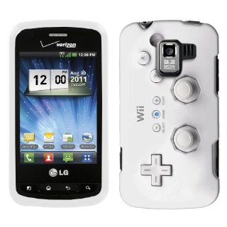 LG Optimus Q WII Controller White Hard Case Phone Cover: Cell Phones & Accessories