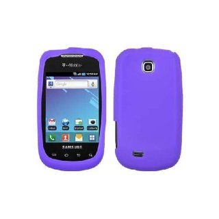 Samsung Dart T499 SGH T499 Purple Soft Silicone Gel Skin Cover Case: Cell Phones & Accessories