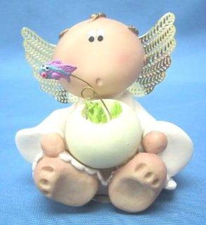 Angel Cheek, Fish w/Potted Plant : Collectible Figurines : Everything Else