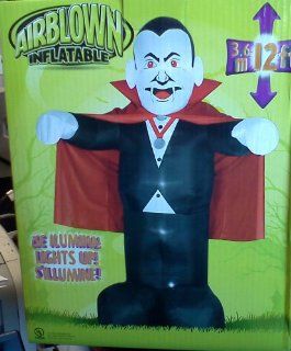12' Tall Vampire Dracula Halloween Airblown Inflatable by Gemmy Yard Decoration: Toys & Games