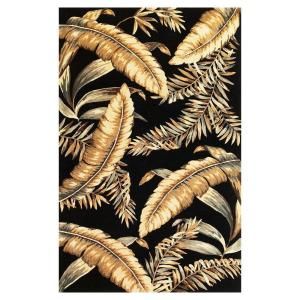 Kas Rugs Antique Ferns Black 8 ft. 6 in. x 11 ft. 6 in. Area Rug SPA313286X116