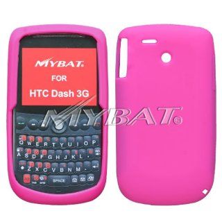 Premium Mybat Brand Hot Pink Silicone Soft Rubber Cover Case for HTC Dash 3G: Cell Phones & Accessories