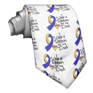 Dad   Bladder Cancer Ribbon Neckwear