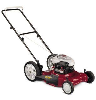 White Outdoor 11A 504K290 22 Inch 158cc Briggs & Stratton Gas Powered Side Discharge/Mulch Lawn Mower With High Rear Wheels (Discontinued by Manufacturer)  Walk Behind Lawn Mowers  Patio, Lawn & Garden
