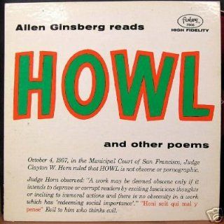 Allen Ginsberg Reads Howl and Other Poems. 1950s LP   Red Vinyl: Music