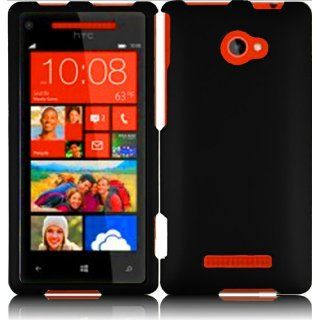 For HTC Windows Phone 8X LTE ADR6990 6990 Hard Cover Case Black: Cell Phones & Accessories