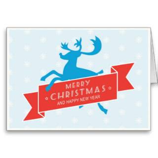 Merry Christmas and happy new year Greeting Cards