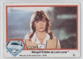 Margot Kidder as Lois Lane COMC REVIEWED Good to VG EX (Trading Card) 1978 Superman The Movie #3: Entertainment Collectibles