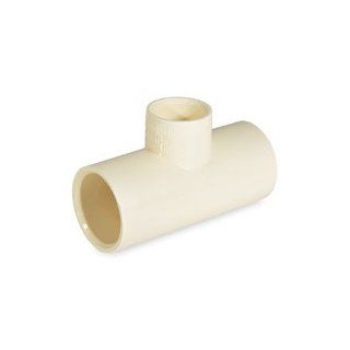 King Brothers Inc. RCR 533 S 1 1/2 Inch by 1 Inch by 1 Inch Solvent PXL CPVC Reducing Tee, Tan   Pipe Fittings  