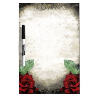 Vintage Gothic Rose Dry Erase Board
