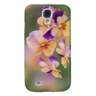 Colorful Garden Pansy's   Galaxy S4 Covers